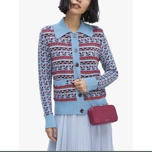 Kate Spade - Tonight Crinkle Patent leather pink small crossbody bag